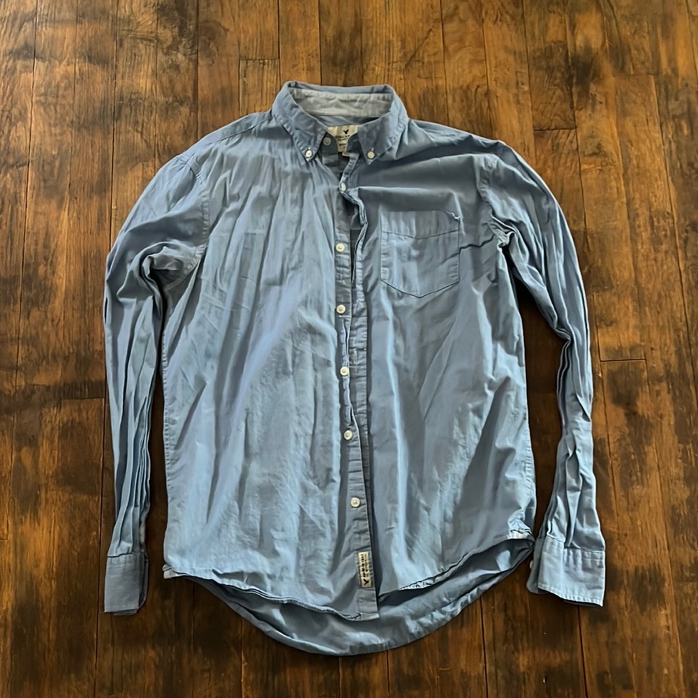 American Eagle Botton Down Beach Shirt